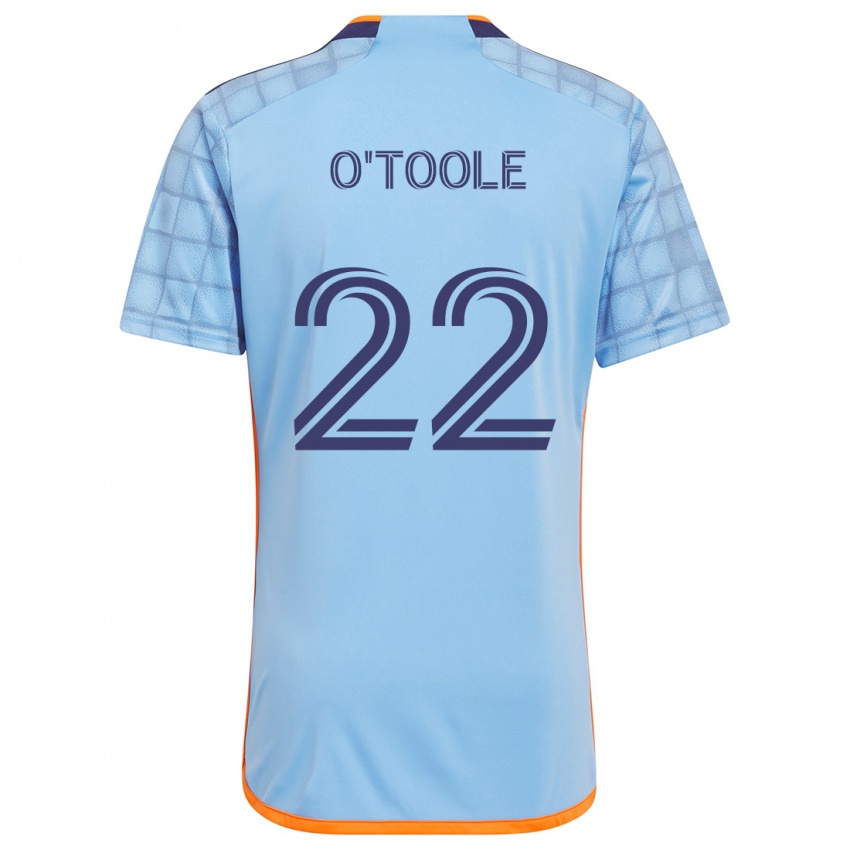 Niño Camiseta Kevin O'toole #22 Azul Naranja 1ª Equipación 2024/25 La Camisa Argentina