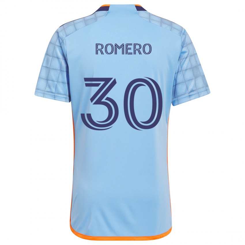 Niño Camiseta Tomás Romero #30 Azul Naranja 1ª Equipación 2024/25 La Camisa Argentina