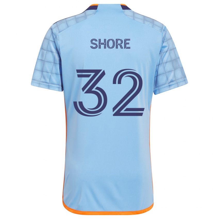 Niño Camiseta Jonathan Shore #32 Azul Naranja 1ª Equipación 2024/25 La Camisa Argentina