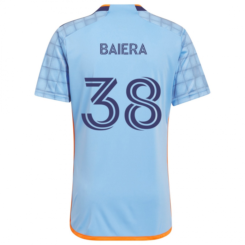 Niño Camiseta Drew Baiera #38 Azul Naranja 1ª Equipación 2024/25 La Camisa Argentina