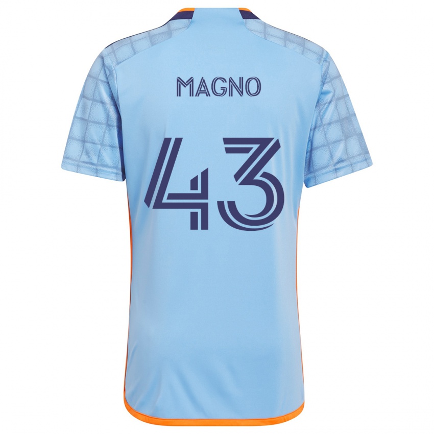 Niño Camiseta Talles Magno #43 Azul Naranja 1ª Equipación 2024/25 La Camisa Argentina