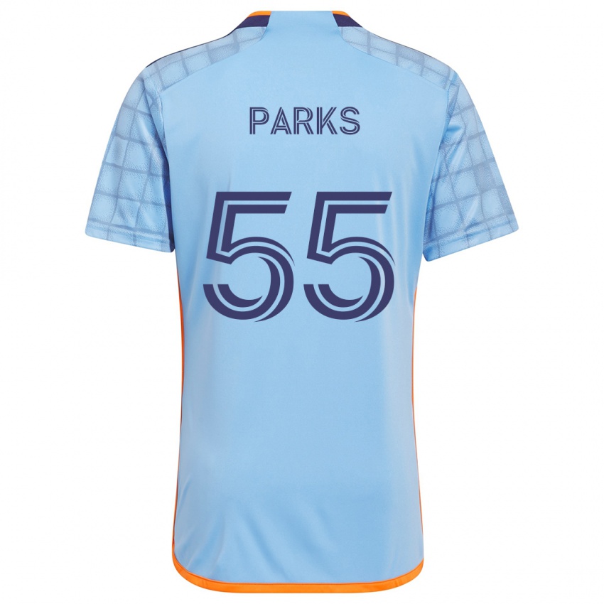 Niño Camiseta Keaton Parks #55 Azul Naranja 1ª Equipación 2024/25 La Camisa Argentina