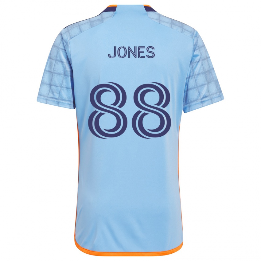 Niño Camiseta Malachi Jones #88 Azul Naranja 1ª Equipación 2024/25 La Camisa Argentina