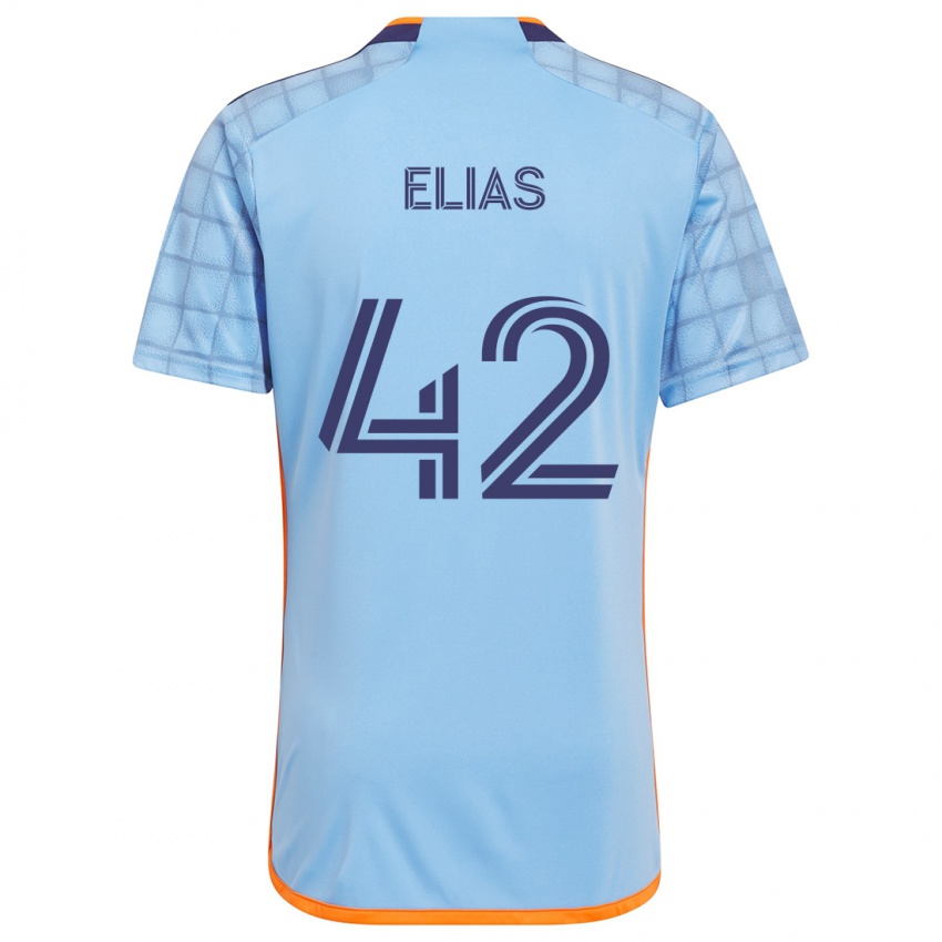 Niño Camiseta Piero Elias #42 Azul Naranja 1ª Equipación 2024/25 La Camisa Argentina