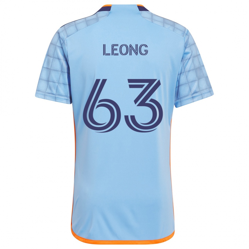 Niño Camiseta Matthew Leong #63 Azul Naranja 1ª Equipación 2024/25 La Camisa Argentina