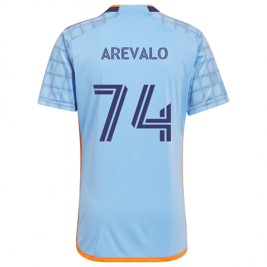 Niño Camiseta Ronny Arévalo #74 Azul Naranja 1ª Equipación 2024/25 La Camisa Argentina