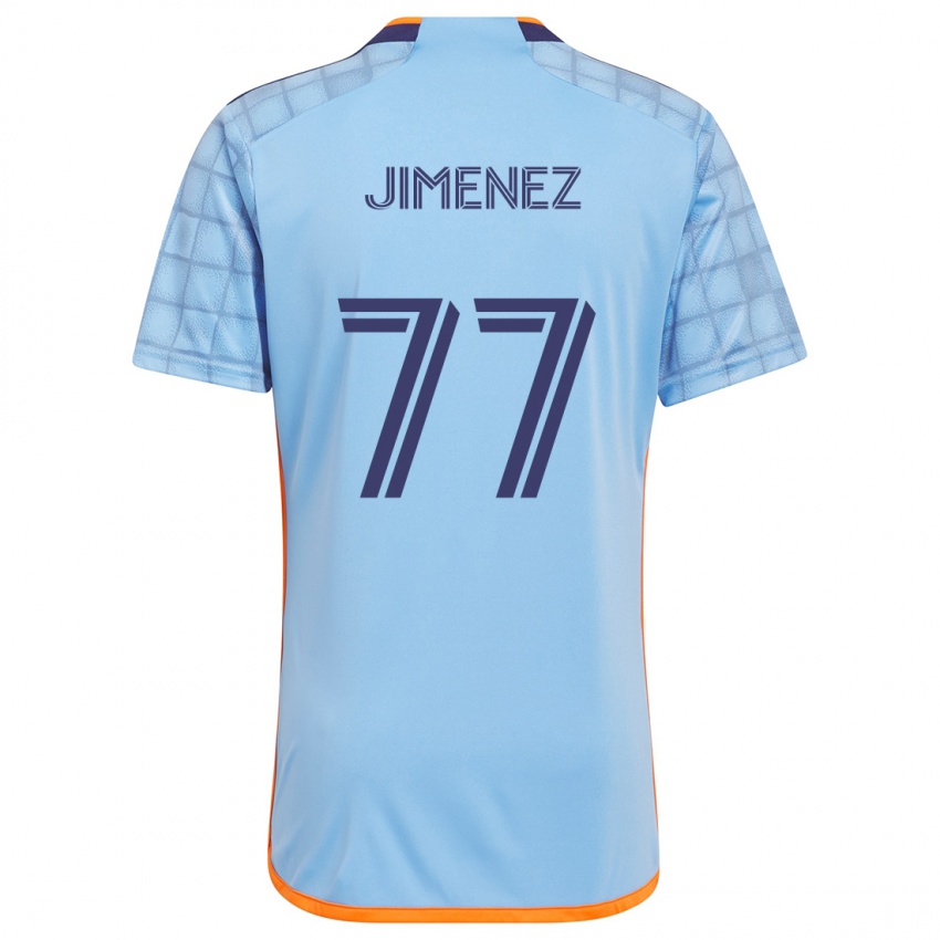 Niño Camiseta Jonathan Jiménez #77 Azul Naranja 1ª Equipación 2024/25 La Camisa Argentina