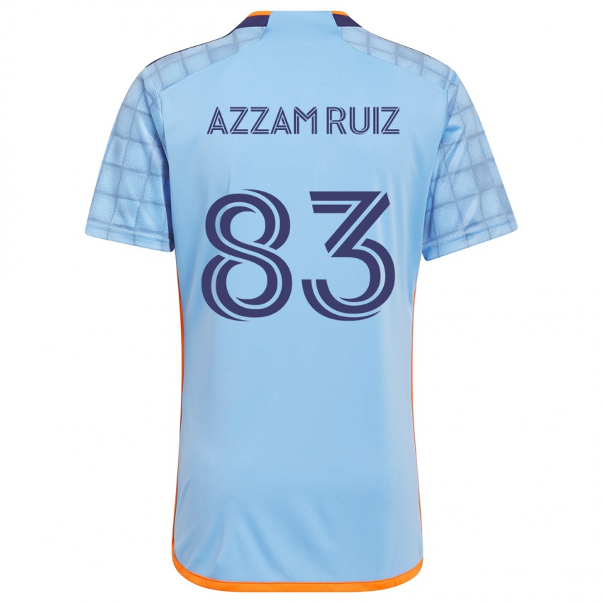 Niño Camiseta Camil Azzam Ruiz #83 Azul Naranja 1ª Equipación 2024/25 La Camisa Argentina