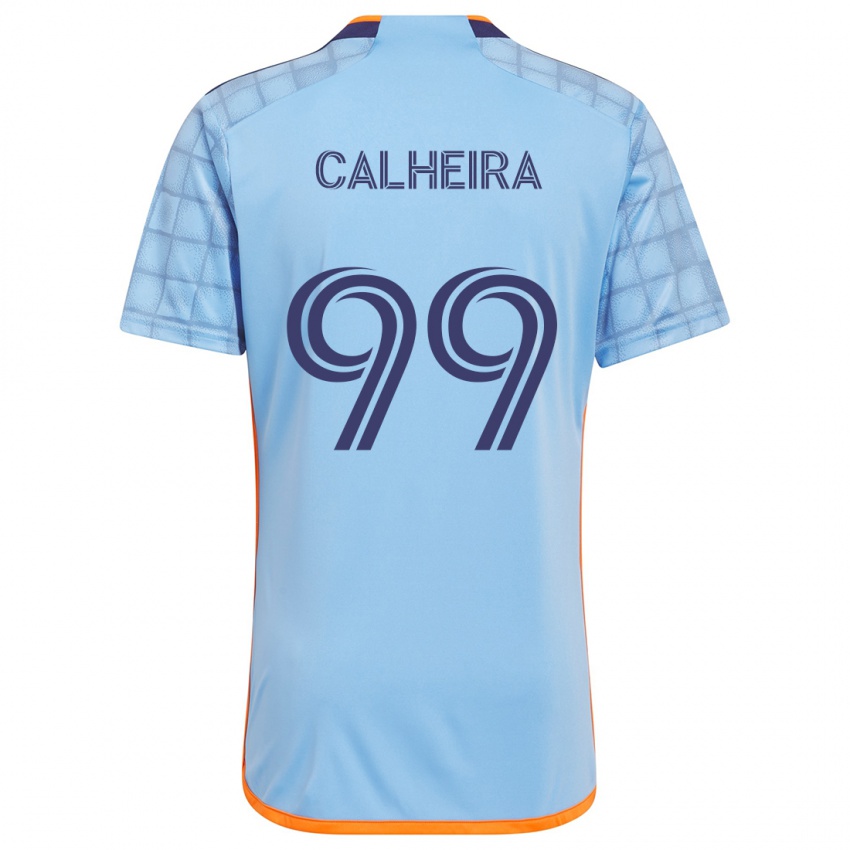 Niño Camiseta Taylor Calheira #99 Azul Naranja 1ª Equipación 2024/25 La Camisa Argentina