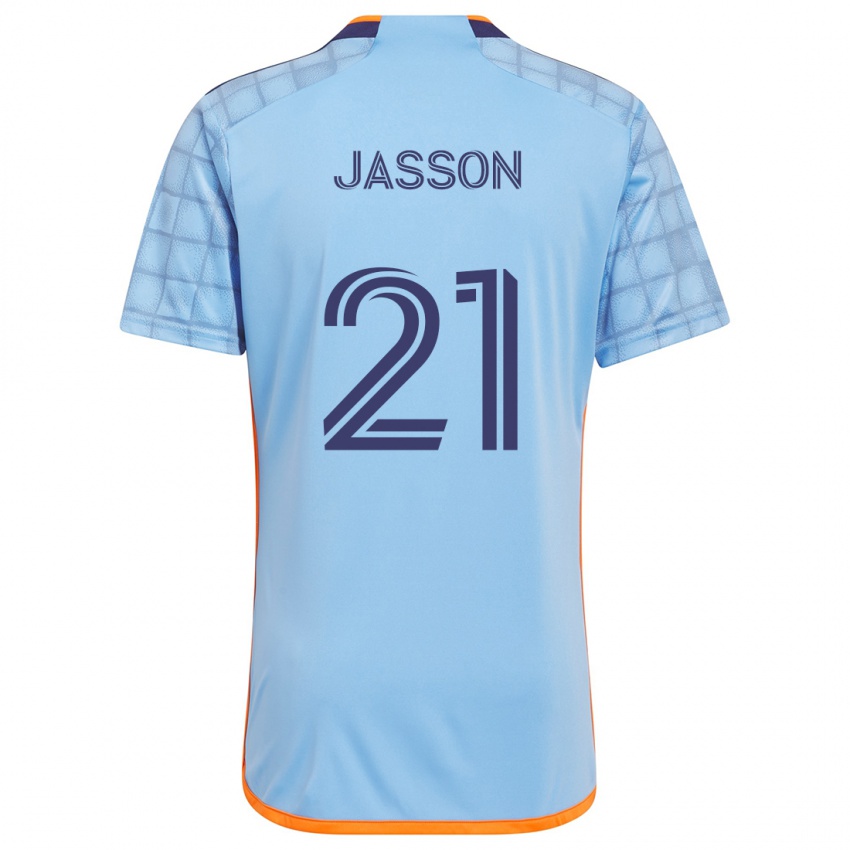 Niño Camiseta Andres Jasson #21 Azul Naranja 1ª Equipación 2024/25 La Camisa Argentina