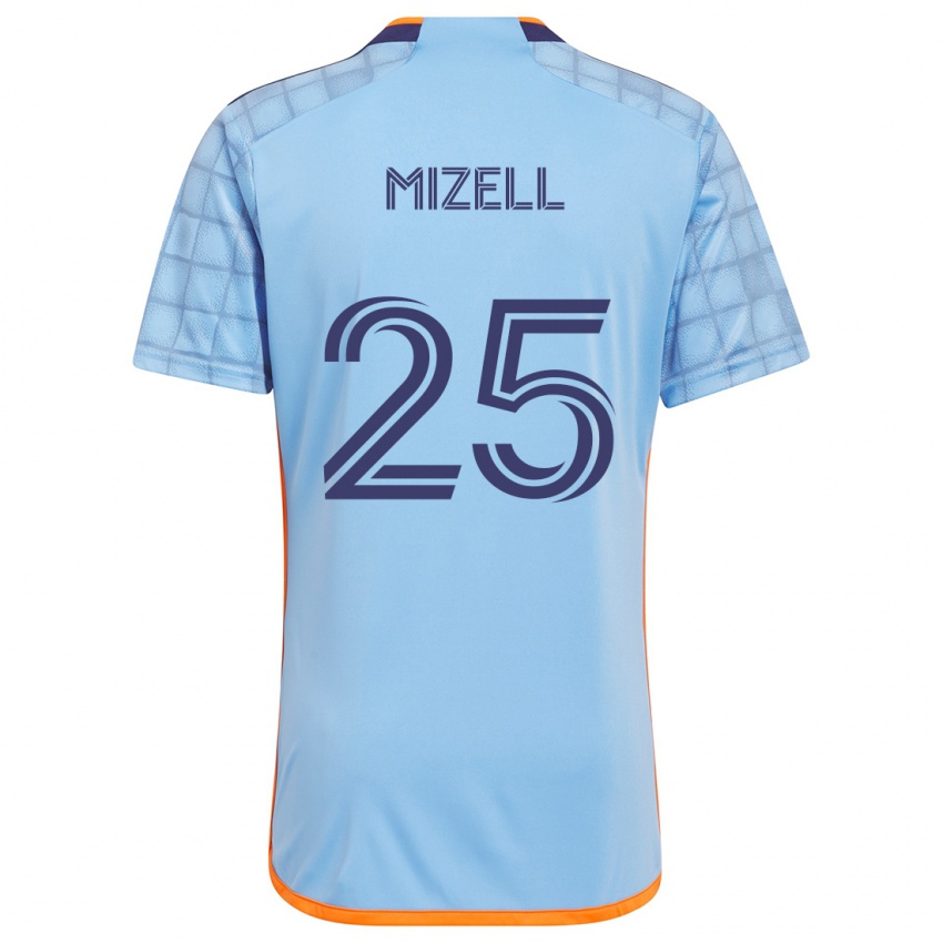 Niño Camiseta Cody Mizell #25 Azul Naranja 1ª Equipación 2024/25 La Camisa Argentina