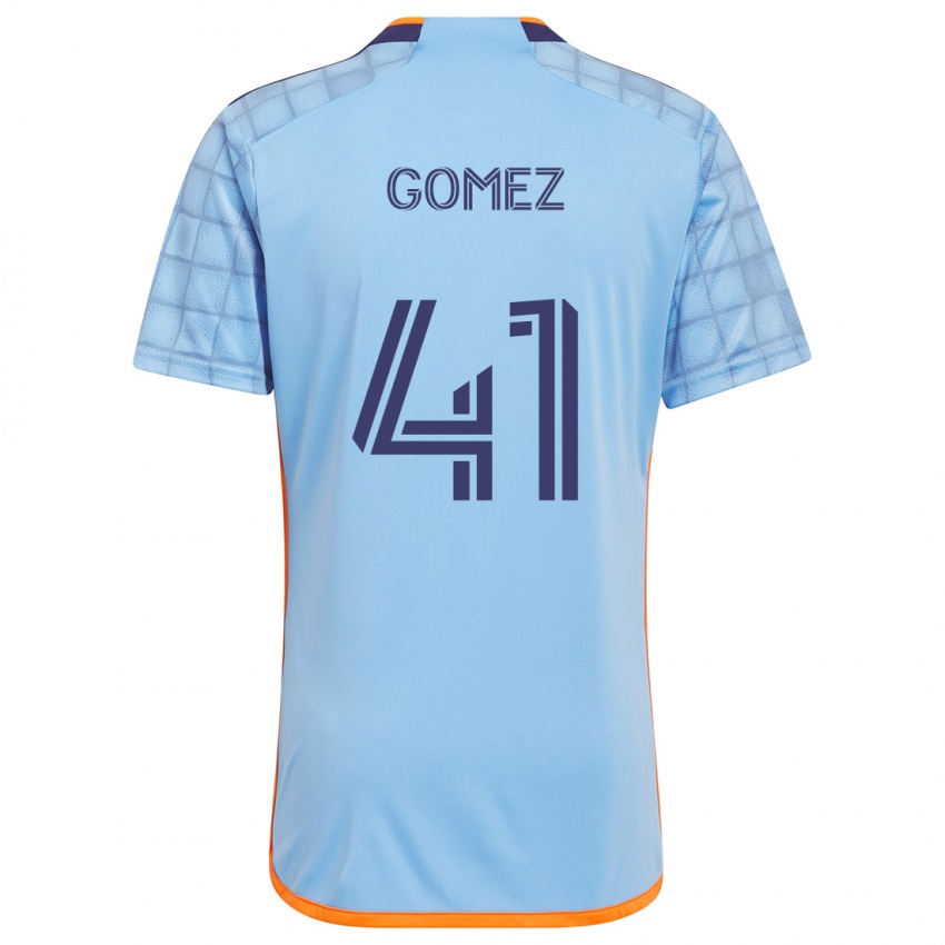 Niño Camiseta Julián Gómez #41 Azul Naranja 1ª Equipación 2024/25 La Camisa Argentina