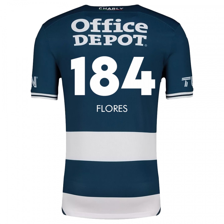 Niño Camiseta Jason Flores #184 Azul Blanco 1ª Equipación 2024/25 La Camisa Argentina