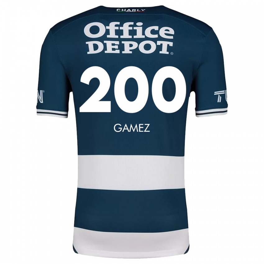 Niño Camiseta Sergio Gámez #200 Azul Blanco 1ª Equipación 2024/25 La Camisa Argentina