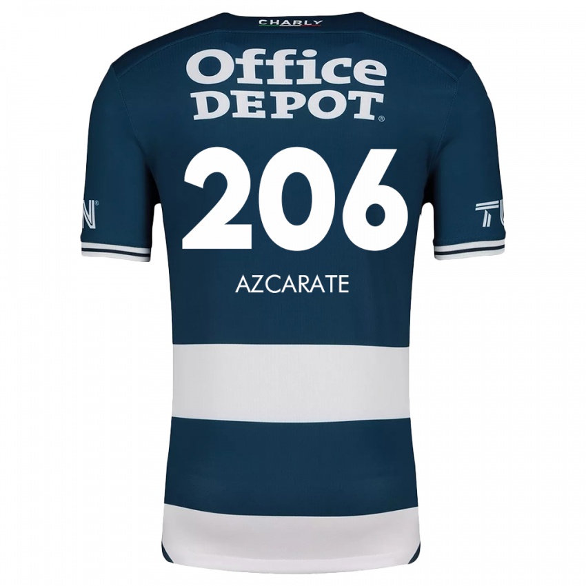 Niño Camiseta Yerar Azcárate #206 Azul Blanco 1ª Equipación 2024/25 La Camisa Argentina