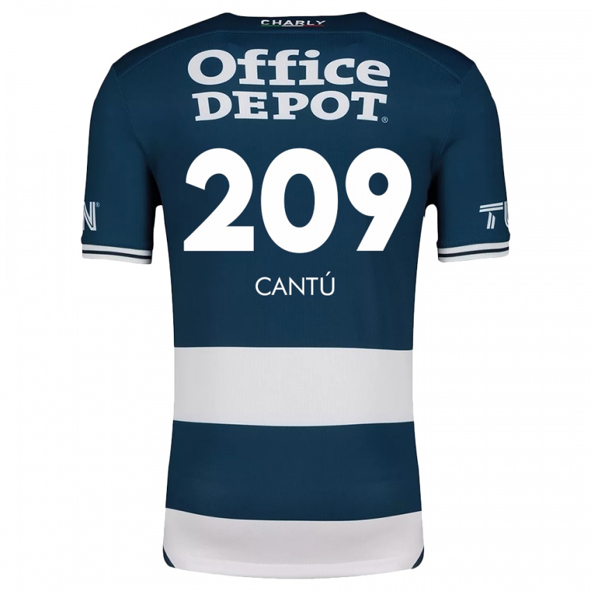 Niño Camiseta Juan Cantú #209 Azul Blanco 1ª Equipación 2024/25 La Camisa Argentina