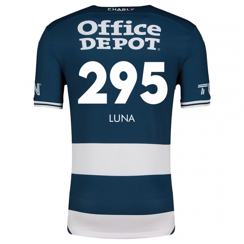 Niño Camiseta Irving Luna #295 Azul Blanco 1ª Equipación 2024/25 La Camisa Argentina