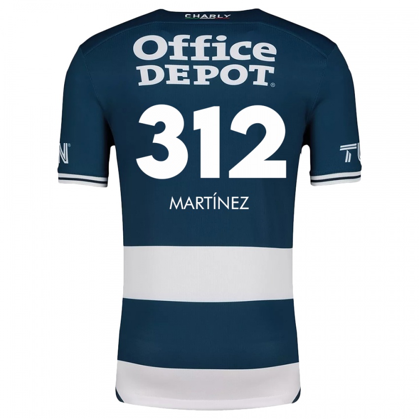 Niño Camiseta Ulises Martínez #312 Azul Blanco 1ª Equipación 2024/25 La Camisa Argentina