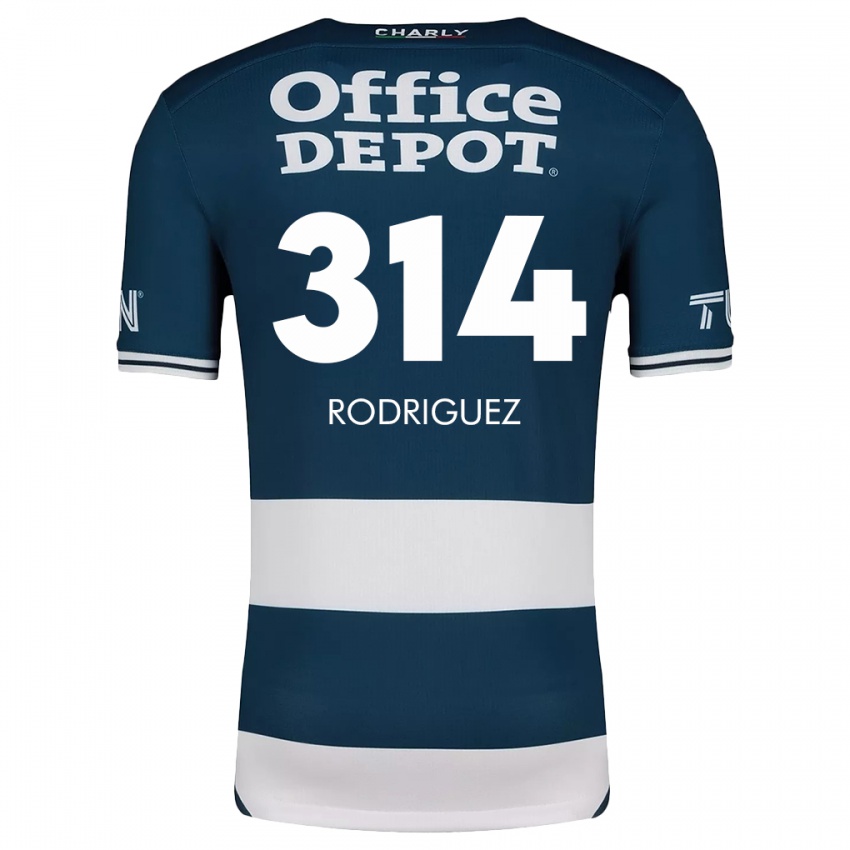 Niño Camiseta Alan Rodríguez #314 Azul Blanco 1ª Equipación 2024/25 La Camisa Argentina