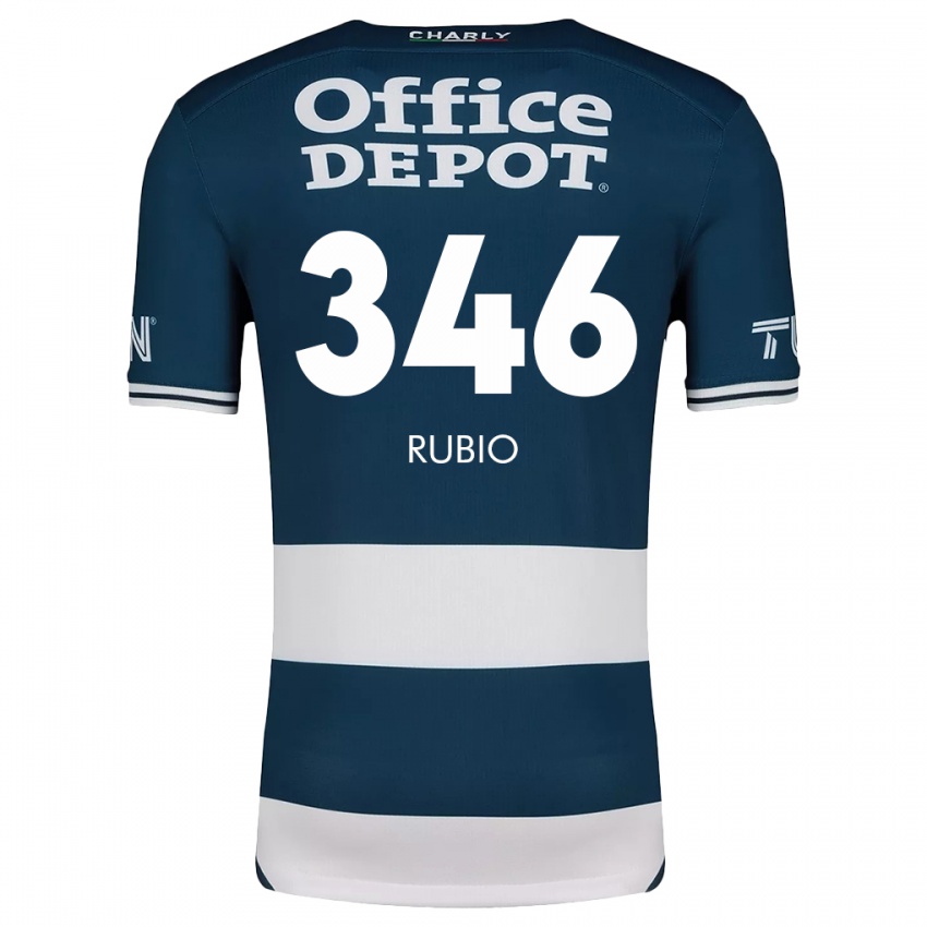 Niño Camiseta Mateo Rubio #346 Azul Blanco 1ª Equipación 2024/25 La Camisa Argentina