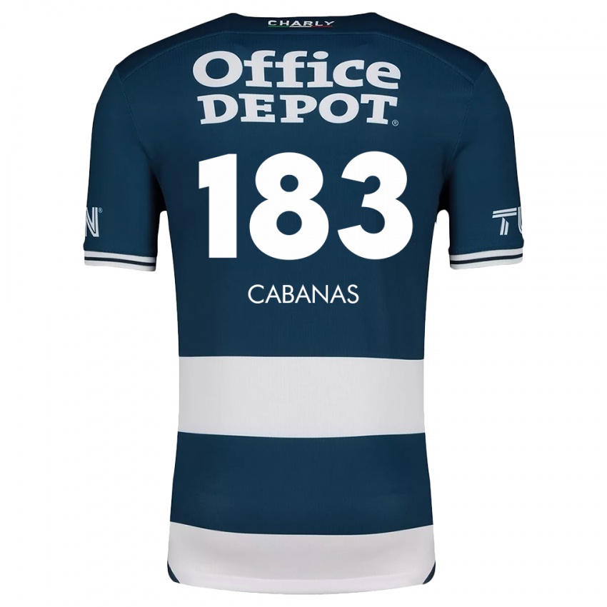 Niño Camiseta Mauricio Cabañas #183 Azul Blanco 1ª Equipación 2024/25 La Camisa Argentina