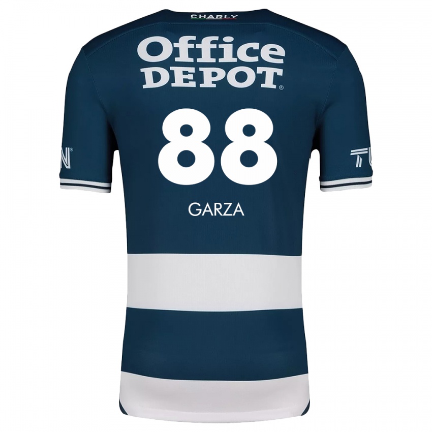 Niño Camiseta Adrián Garza #88 Azul Blanco 1ª Equipación 2024/25 La Camisa Argentina