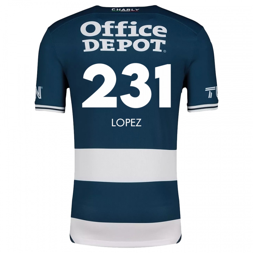 Niño Camiseta Víctor López #231 Azul Blanco 1ª Equipación 2024/25 La Camisa Argentina