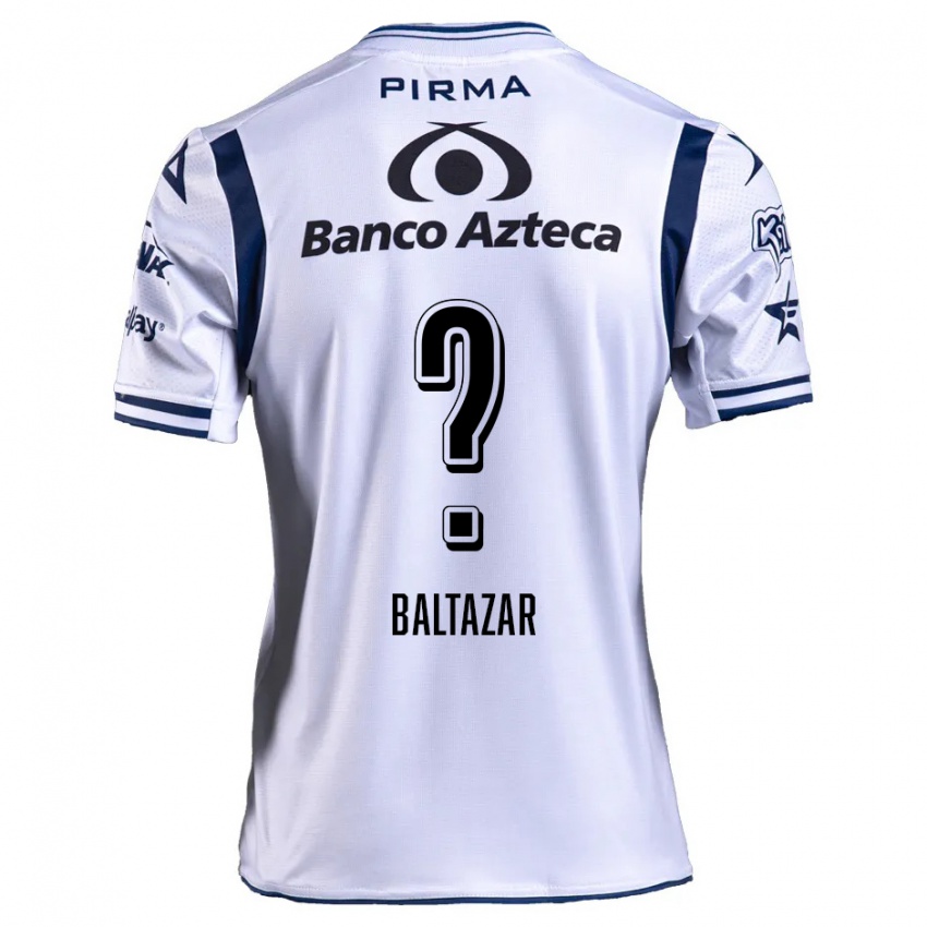 Niño Camiseta Carlos Baltazar #0 Blanco Azul Marino 1ª Equipación 2024/25 La Camisa Argentina