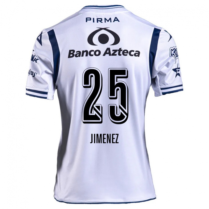 Niño Camiseta Miguel Jiménez #25 Blanco Azul Marino 1ª Equipación 2024/25 La Camisa Argentina