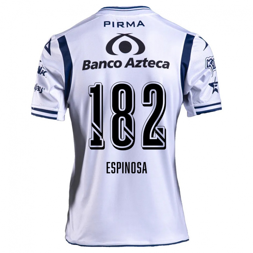 Niño Camiseta Daniel Espinosa #182 Blanco Azul Marino 1ª Equipación 2024/25 La Camisa Argentina