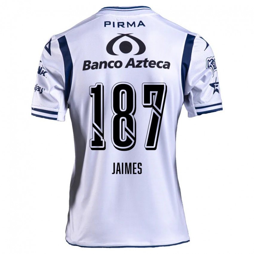 Niño Camiseta Tristhan Jaimes #187 Blanco Azul Marino 1ª Equipación 2024/25 La Camisa Argentina