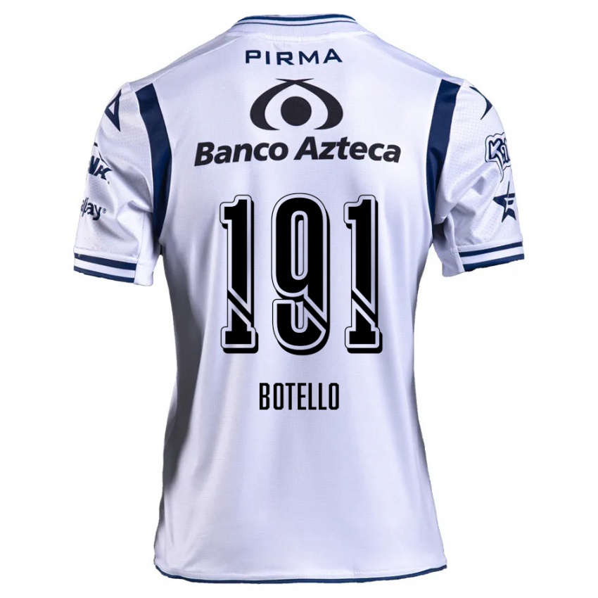 Niño Camiseta Octavio Botello #191 Blanco Azul Marino 1ª Equipación 2024/25 La Camisa Argentina