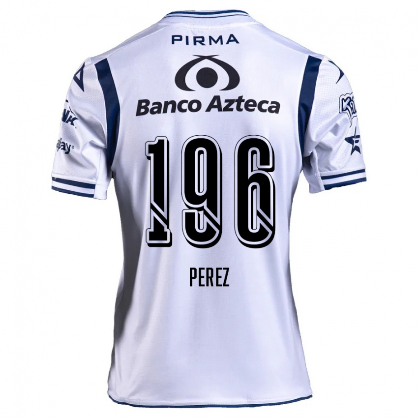 Niño Camiseta Arez Pérez #196 Blanco Azul Marino 1ª Equipación 2024/25 La Camisa Argentina