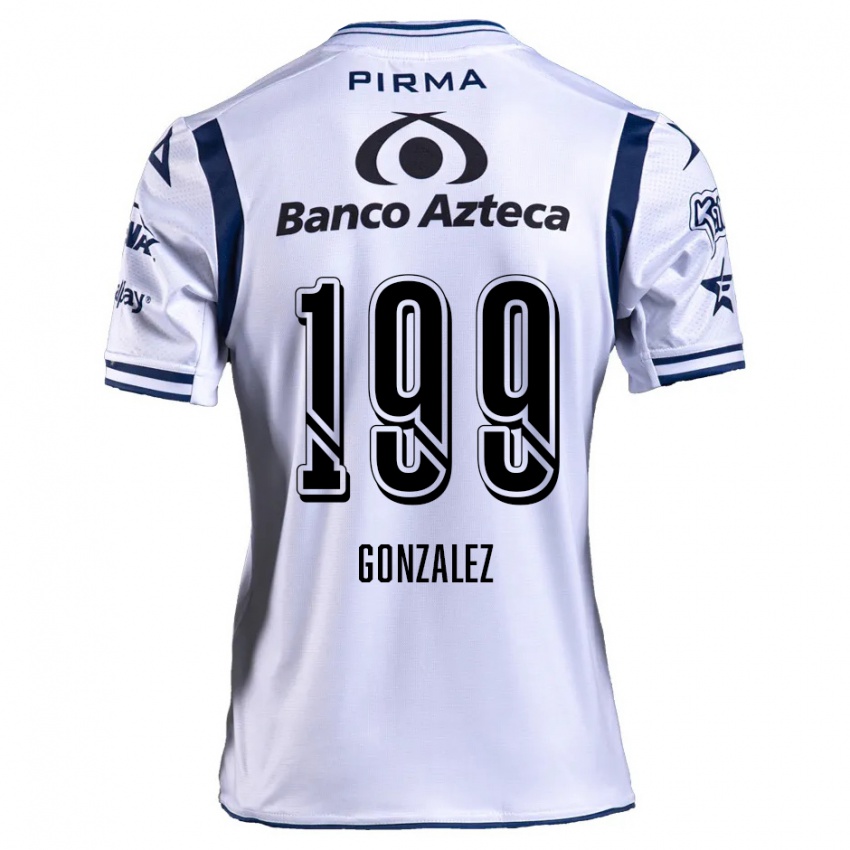 Niño Camiseta Samuel González #199 Blanco Azul Marino 1ª Equipación 2024/25 La Camisa Argentina