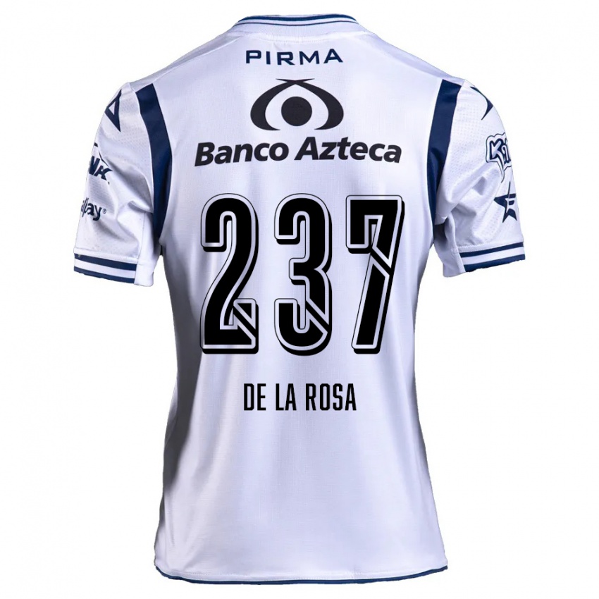 Niño Camiseta Álvaro De La Rosa #237 Blanco Azul Marino 1ª Equipación 2024/25 La Camisa Argentina