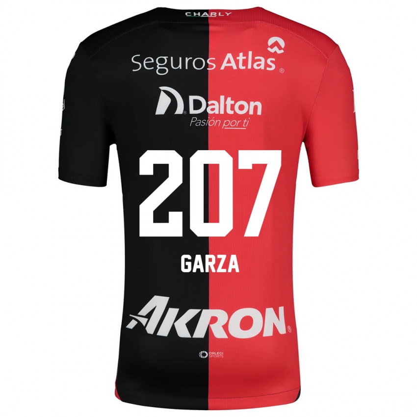 Niño Camiseta Rodolfo Garza #207 Negro Rojo 1ª Equipación 2024/25 La Camisa Argentina