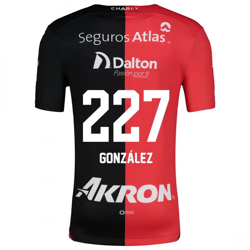 Niño Camiseta Rodolfo González #227 Negro Rojo 1ª Equipación 2024/25 La Camisa Argentina