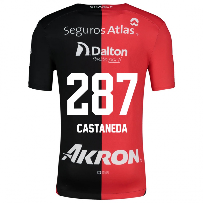 Niño Camiseta Mariano Castañeda #287 Negro Rojo 1ª Equipación 2024/25 La Camisa Argentina