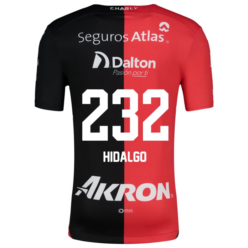 Niño Camiseta Óscar Hidalgo #232 Negro Rojo 1ª Equipación 2024/25 La Camisa Argentina