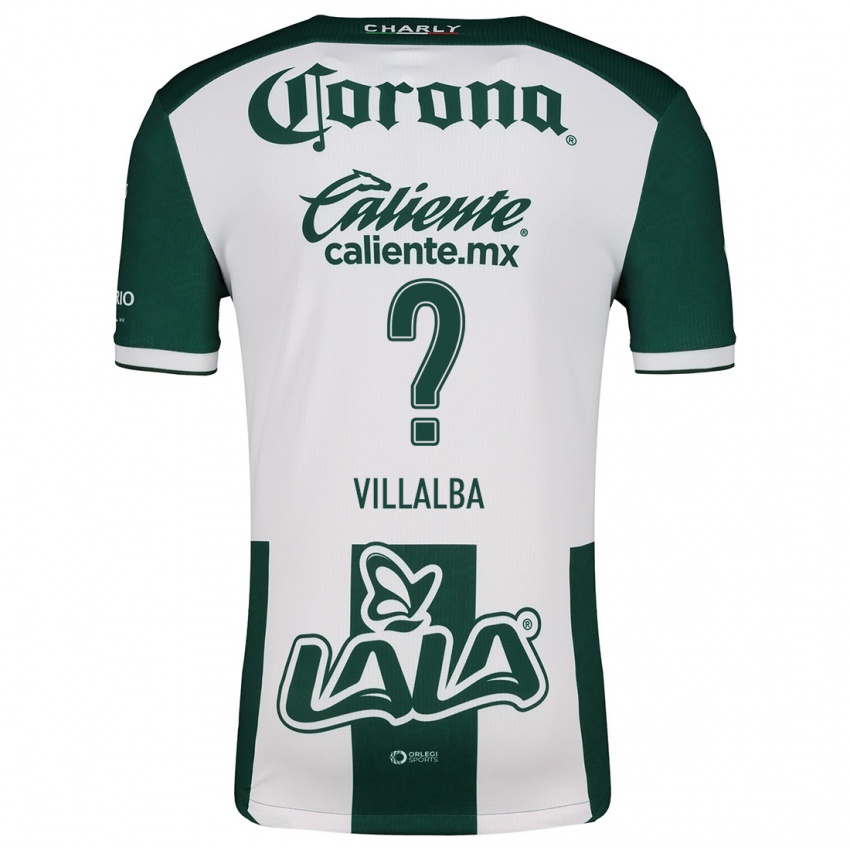 Niño Camiseta Fran Villalba #0 Verde Blanco 1ª Equipación 2024/25 La Camisa Argentina