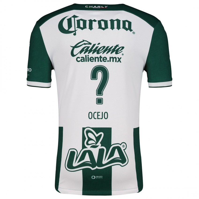 Niño Camiseta Jesús Ocejo #0 Verde Blanco 1ª Equipación 2024/25 La Camisa Argentina