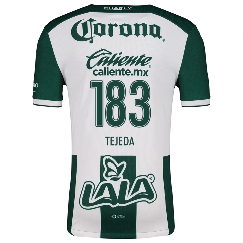 Niño Camiseta Juan Tejeda #183 Verde Blanco 1ª Equipación 2024/25 La Camisa Argentina