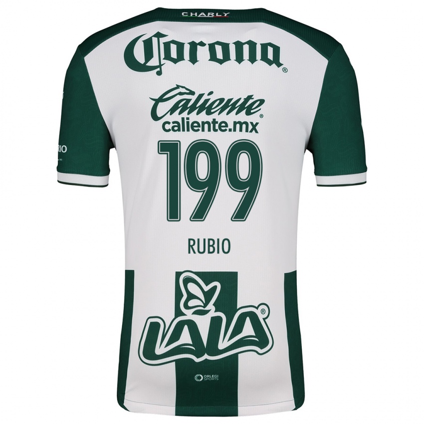 Niño Camiseta Ronaldo Rubio #199 Verde Blanco 1ª Equipación 2024/25 La Camisa Argentina