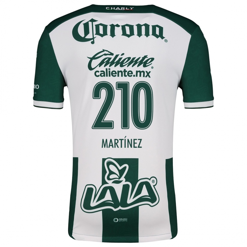 Niño Camiseta André Martínez #210 Verde Blanco 1ª Equipación 2024/25 La Camisa Argentina