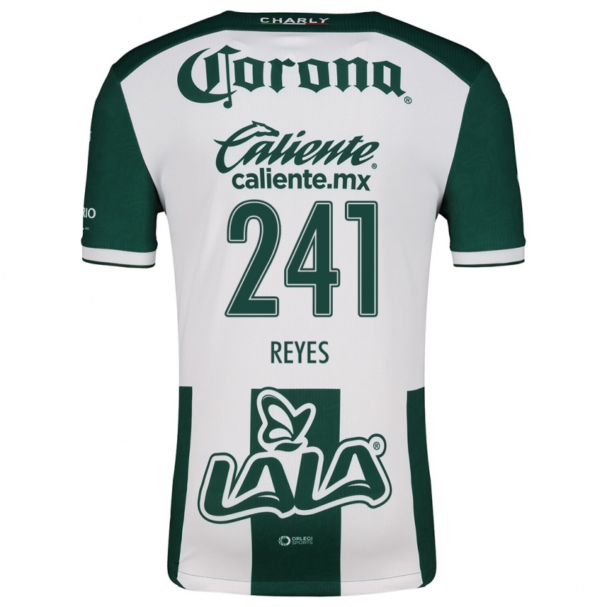 Niño Camiseta Julio Reyes #241 Verde Blanco 1ª Equipación 2024/25 La Camisa Argentina