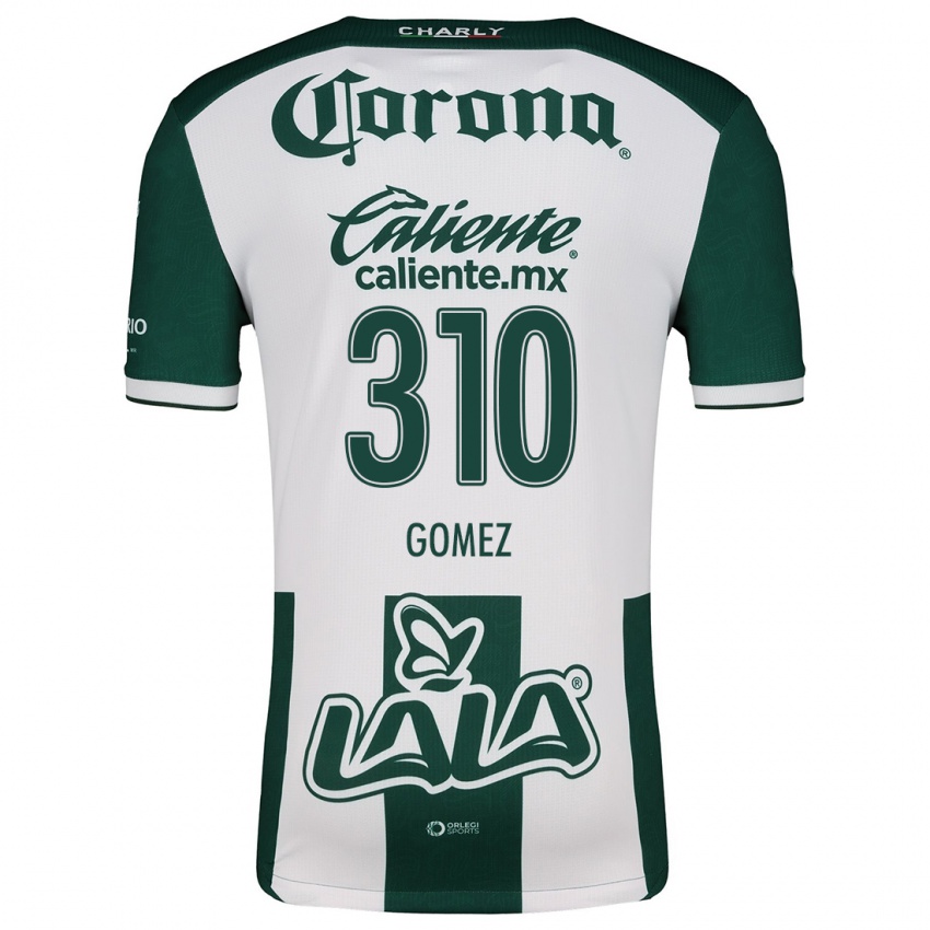 Niño Camiseta Luis Gómez #310 Verde Blanco 1ª Equipación 2024/25 La Camisa Argentina