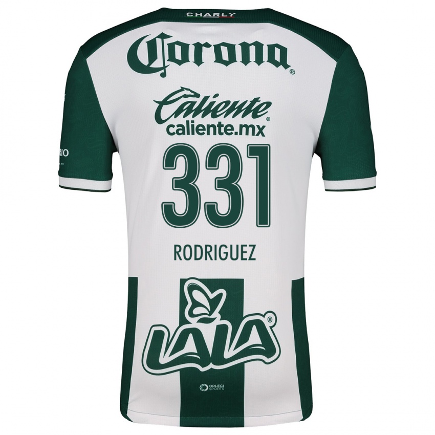 Niño Camiseta Juan Rodríguez #331 Verde Blanco 1ª Equipación 2024/25 La Camisa Argentina