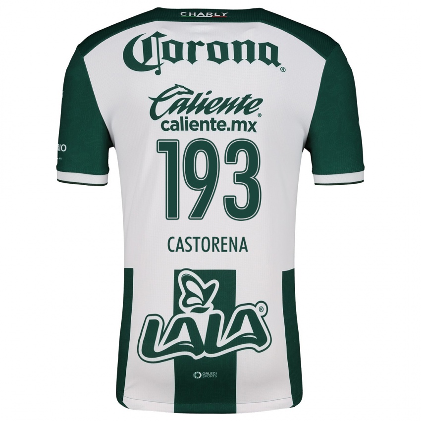 Niño Camiseta Damián Castorena #193 Verde Blanco 1ª Equipación 2024/25 La Camisa Argentina