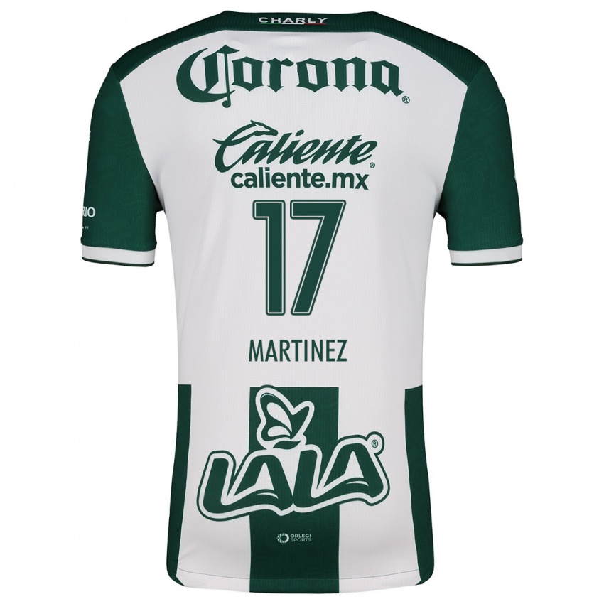 Niño Camiseta Marianne Martínez #17 Verde Blanco 1ª Equipación 2024/25 La Camisa Argentina