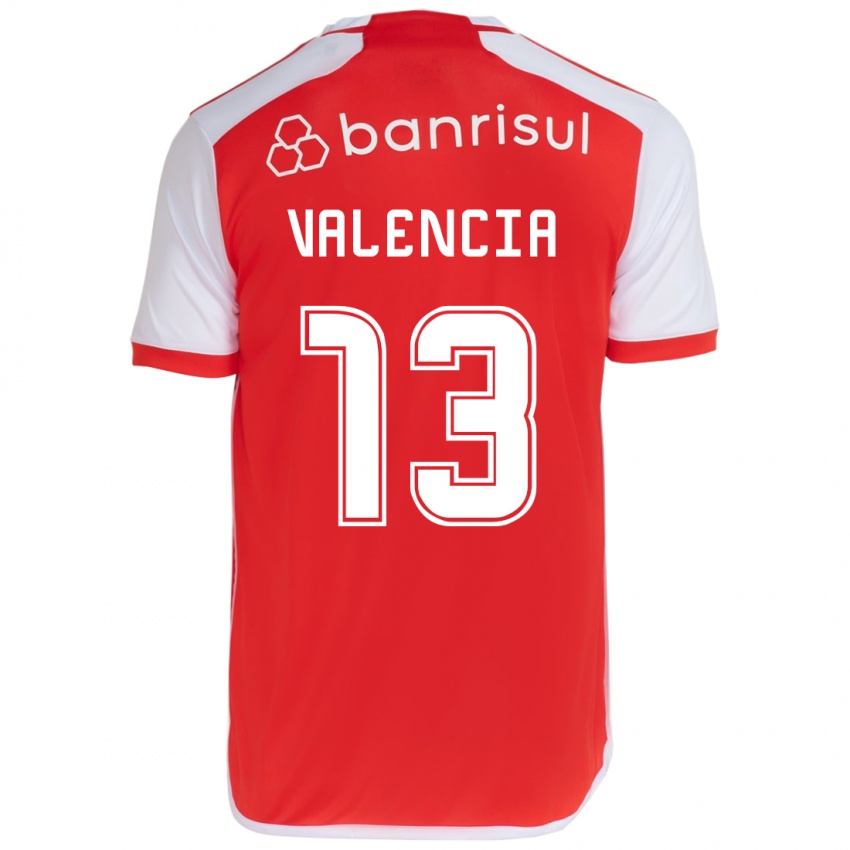 Niño Camiseta Enner Valencia #13 Rojo Blanco 1ª Equipación 2024/25 La Camisa Argentina